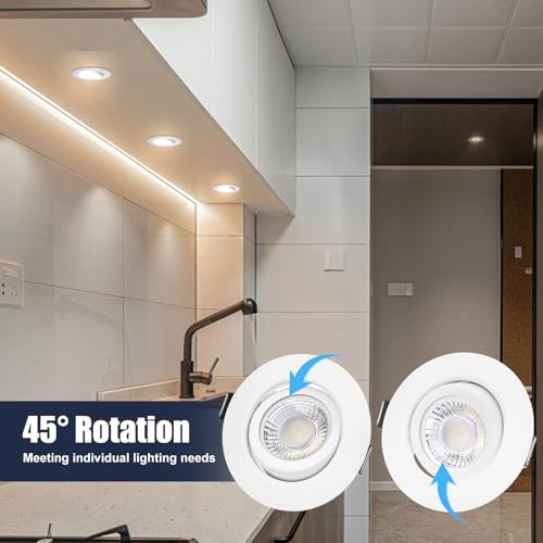 Set 6 Spoturi LED 6W Incastrate Dimmabile 230V Lumina Calda si Rece