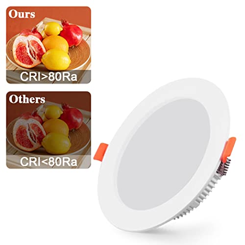 Set 10 spoturi LED incastrate BAGZY, 5W/500lm, lumina rece 6000K si IP44