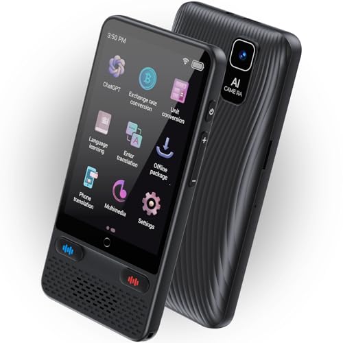 Translator vocal S85 Voice Translator AI, 138 limbi online, offline