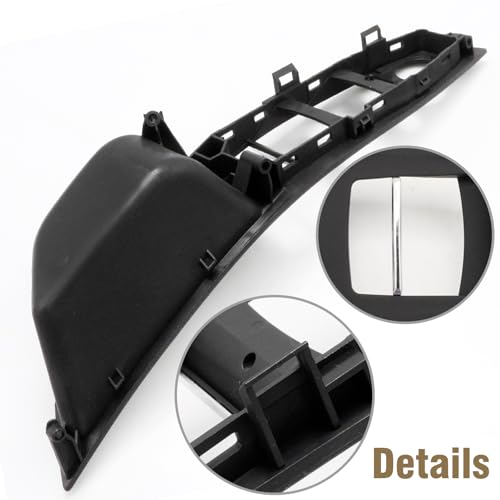 Set manere usa pentru BMW Seria 5 F10/F11 (520/530), maner interior + capace comenzi geam, partea sofer si pasager