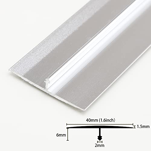 Set 3 profile T 0.9 m x 4 cm din aluminiu pentru treceri intre pardoseli