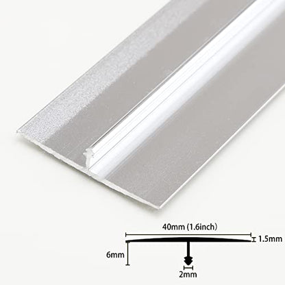 Set 3 profile T 0.9 m x 4 cm din aluminiu pentru treceri intre pardoseli