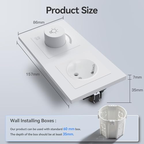 Dimmer Switch cu priza + Generic + reglaj lumina si alimentare in