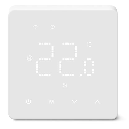 Termostat inteligent Beok WiFi pentru incalzire in pardoseala cu apa, programare zilnica, compatibil Alexa si Google Assistant, 3A TGM50WIFI-WP, alb