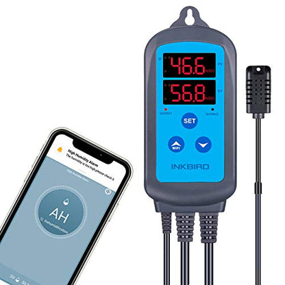 Regulator de umiditate, INKBIRD IHC-200-WiFi, pentru sera, gradina, pivnita, fermentatie