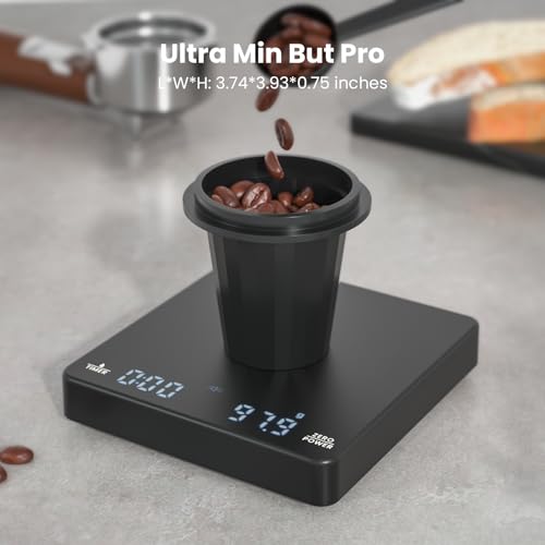 Cantar cafea Ultra Mini But Pro cu timer 2kg/0.1g + Maestri House + reincarcabil,