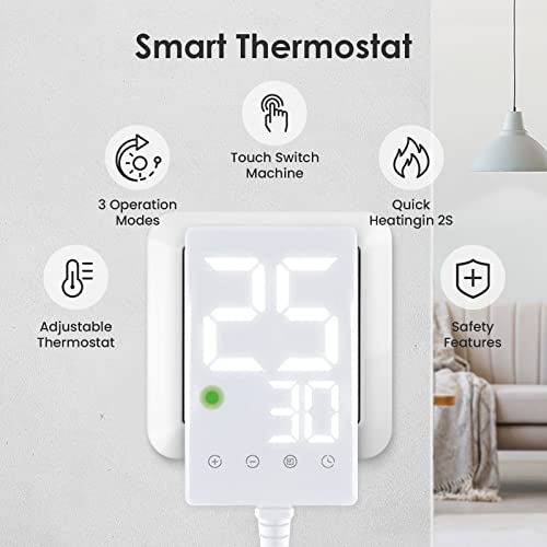 Incalzitor Infrared Hocosyme 1000W Lake, Termostat Tactil