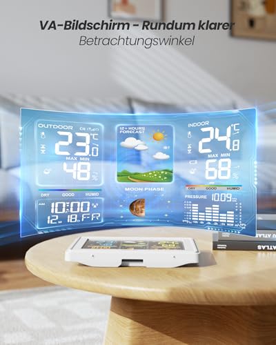 Statie meteo digitala BALDR, termometru/higrometru indoor-outdoor