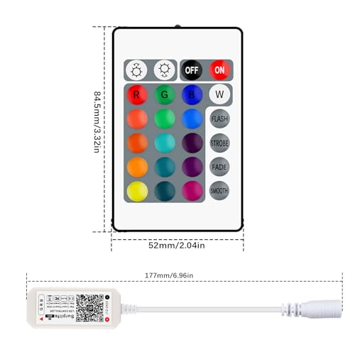 Controller WiFi RGB 4 Pin RGBZONE + RF, DC 5/12/24V, control vocal