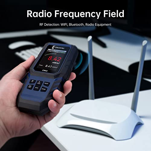 Detector radiatii EMF ER02 Erickhill + LCD portabil, acumulator