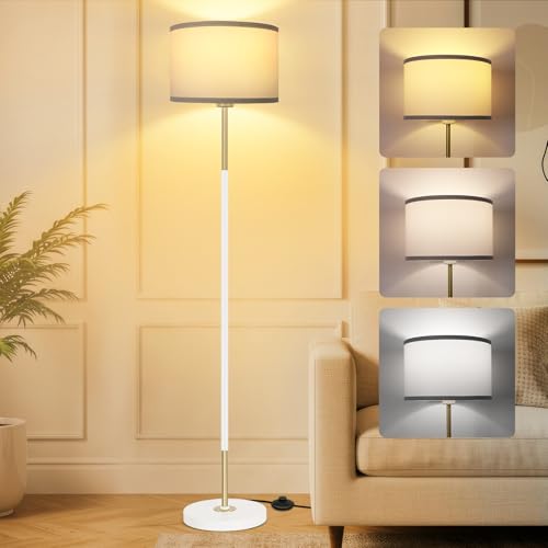 Lampa de podea OUTON dimabila, 3 temperaturi culoare, cu intrerupator de picior
