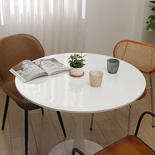 Fata de masa rotunda 120 cm PVC 2 mm Transparent - impermeabila, fara miros