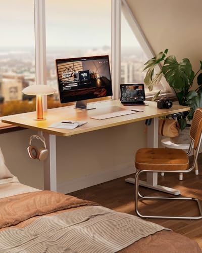 Birou electric reglabil pe inaltime 120x60 cm ErGear cu 4 memorii, sit-stand