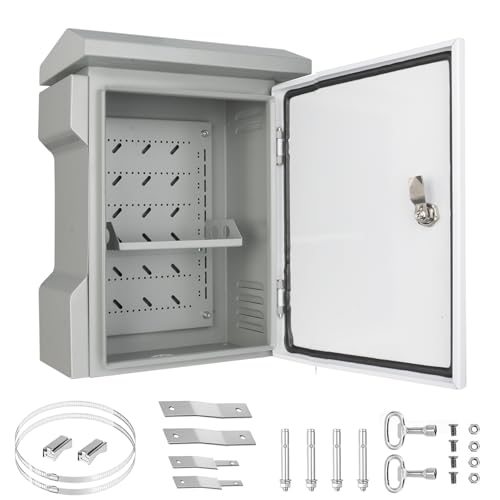Cutie Electrica Exterior JUEDIFX IP65 Rezistenta la Apa Otel cu Gauri de Ventilatie 66.5x45x23 cm