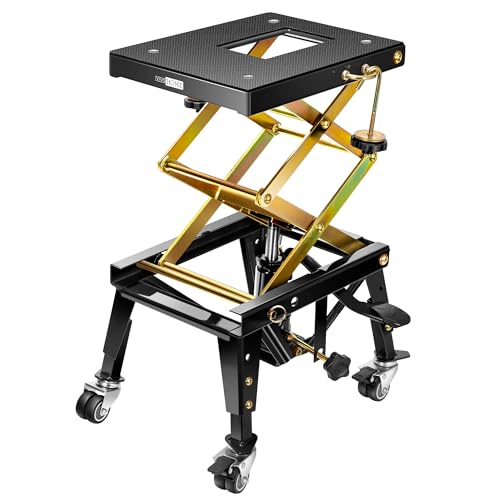 Cric foarfeca moto/ATV VIVOHOME 160kg, hidraulic, 4 roti stabile