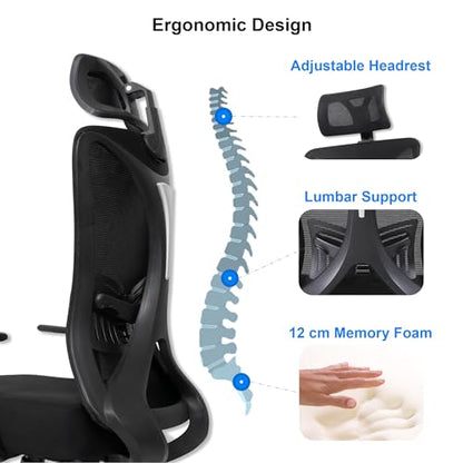 Titano FRANKFURT Scaun ergonomic de birou, sezut capitonat piele, structura ranforsata cu otel, roti 360, negru