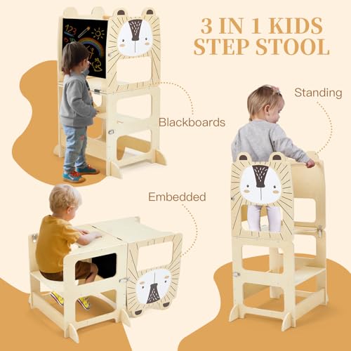 Turn Montessori pliabil 2-in-1 + Scaun labebe, format mare, de la 1 an