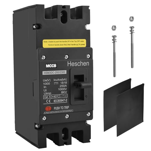 Intrerupator automat MCCB HSM3DC-250 Heschen + 2P DC1000V 250A PV