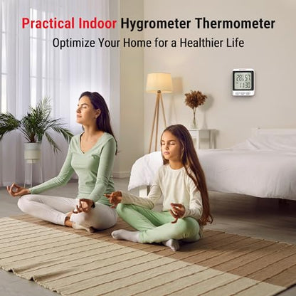 Termometru higrometru digital TP152 ThermoPro cu ceas, monitorizare