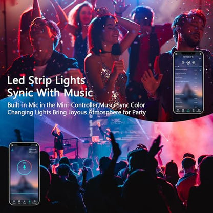 Bagzy 20M Banda LED Neon RGB 220V, IP65, cu Aplicatie si telecomanda