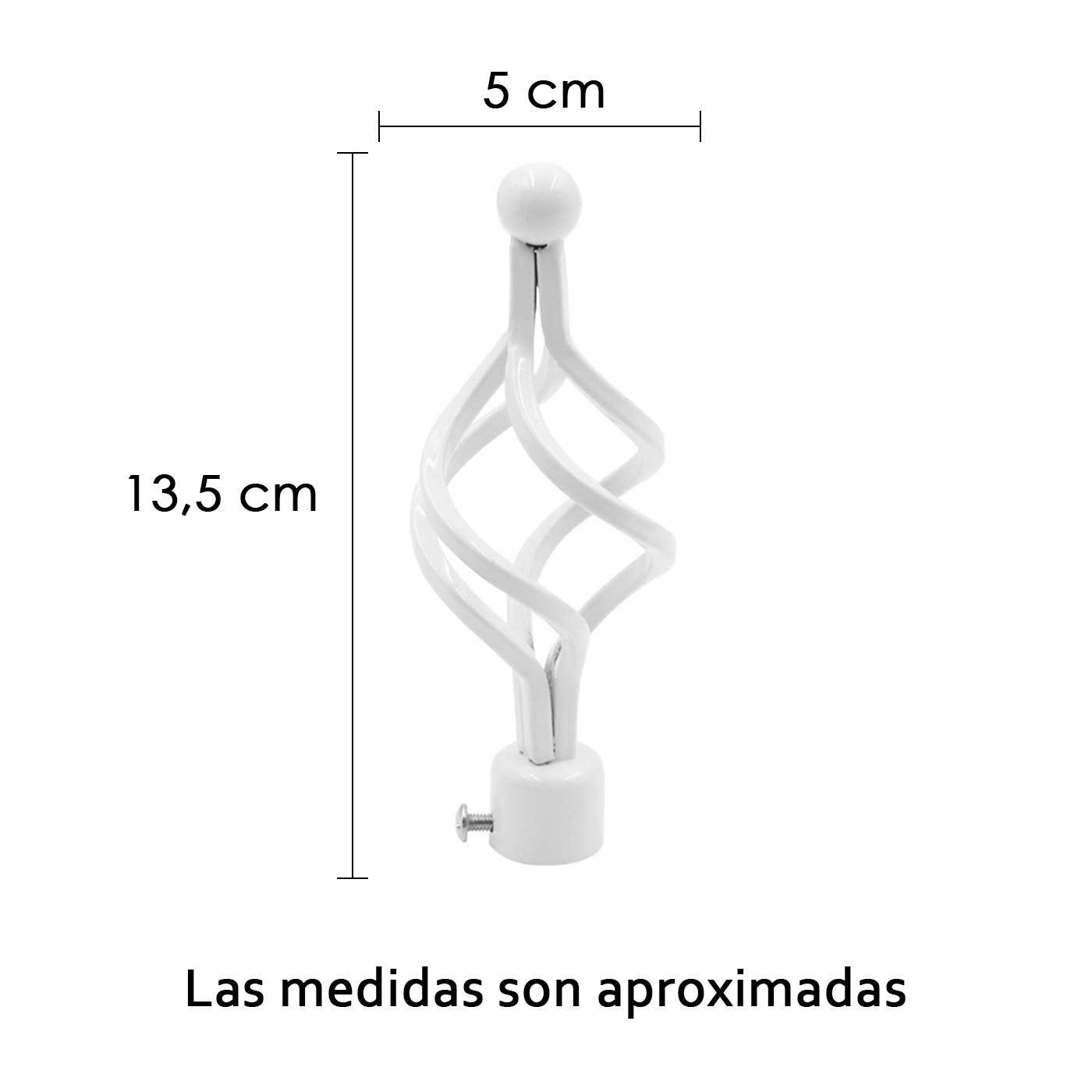 Galerie perdea MERCURY TEXTIL 1 extensibila 120-210 cm alba