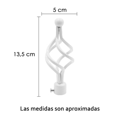 Galerie perdea MERCURY TEXTIL 1 extensibila 120-210 cm alba