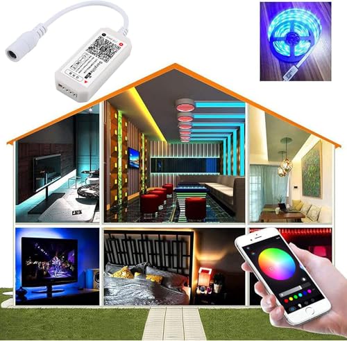 Controller WiFi RGB 4 Pin RGBZONE + RF, DC 5/12/24V, control vocal