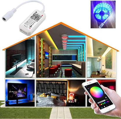 Controller WiFi RGB 4 Pin RGBZONE + RF, DC 5/12/24V, control vocal