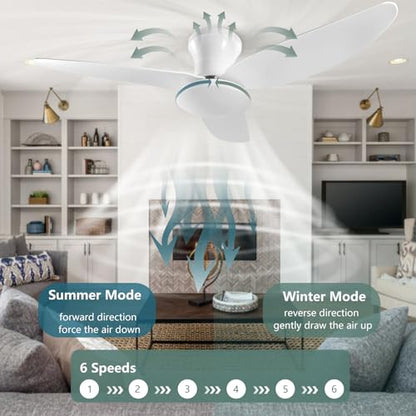 Ventilator tavan 100 cm cu telecomanda, 60W, 6 viteze reversibil, timer