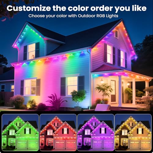 GlobaLink Banda LED Exterior RGBIC Smart 15M IP44 Rezistenta la Apa