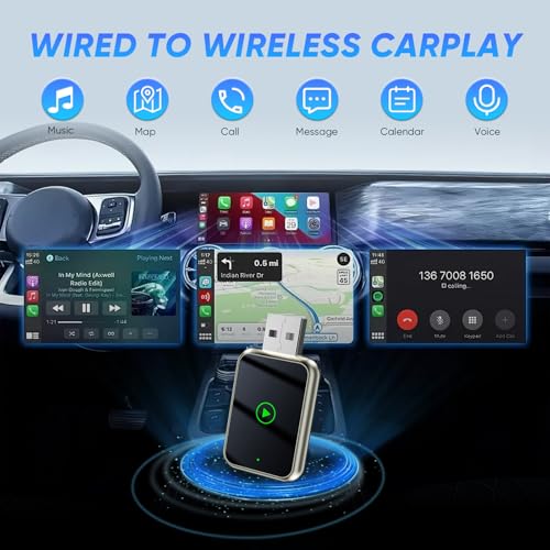 LORESJOY Adaptor CarPlay Wireless - iOS 9+ - conectare fara cablu rapida