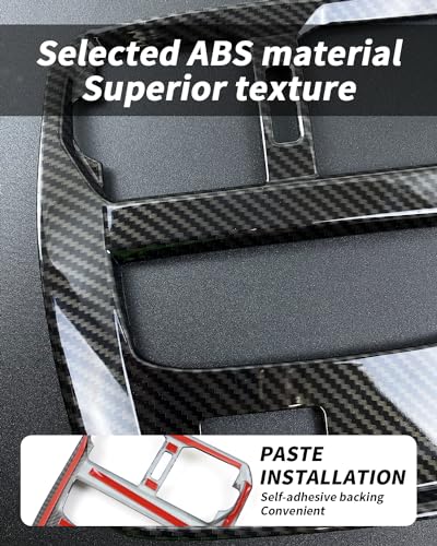 Ornamente grila aer spate G20 BMW, stil carbon, protectie panou AC