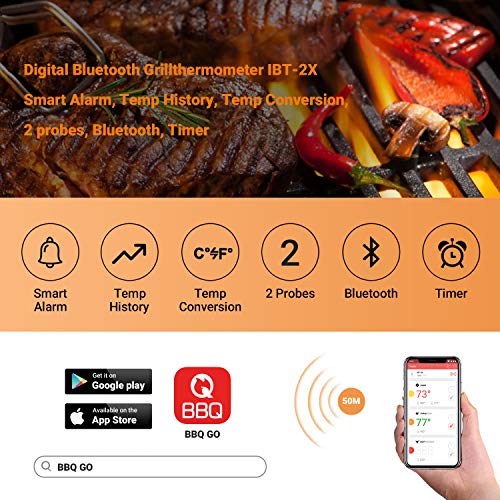 Termometru gatit IBT-2X INKBIRD + Bluetooth dual + alarme temperatura carne