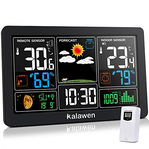 Statie meteo wireless cu ceas alarma MSF Kalawen, barometru, prognoza