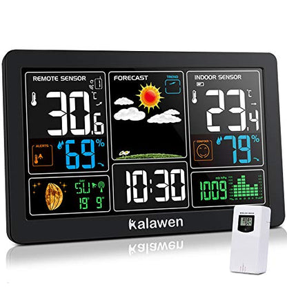 Statie meteo wireless cu ceas alarma MSF Kalawen, barometru, prognoza