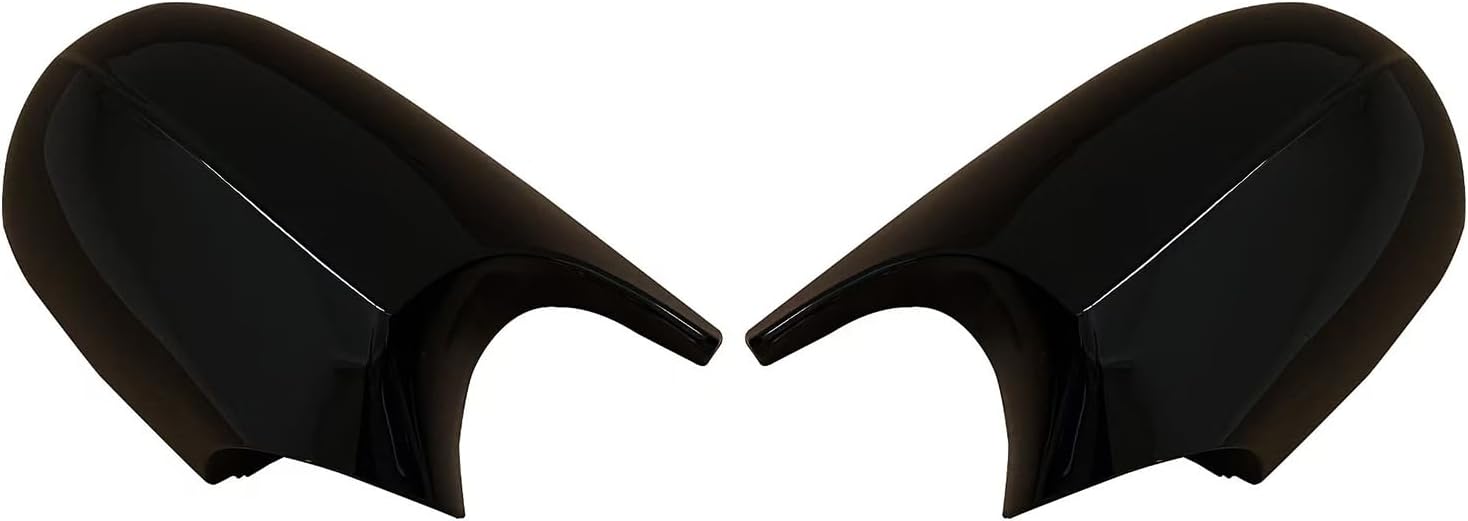 Door Mirror Cover Caps For BMW E81 E87 2008-2011 E90 E91 2009-2011 E92 E93 2010-2013 LCI Facelift Replacement Side Mirror Caps Gloss Black(For 1er E81 E87&3er E90 E91 E92 E93 LCI)
