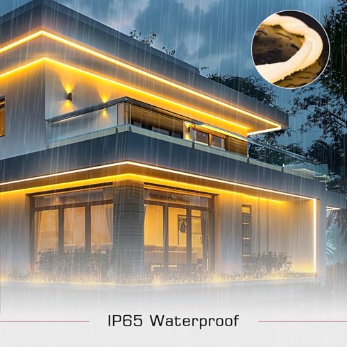 Banda LED neon exterior 20 m KSIBNW 220V, IP65, 320°, lumina naturala