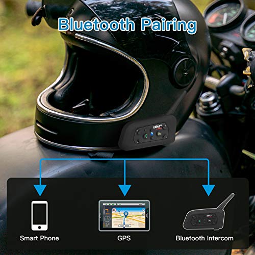Intercom casca moto V6 Pro EJEAS, full duplex, 1200 m, 6 rideri