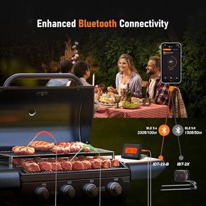 Termometru gatit IDT-22-B Inkbird Bluetooth 5.0, 2 sonde, 100 m