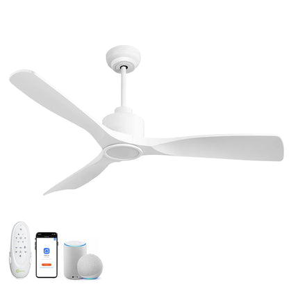 Ventilator tavan OFANTOP 52 inch DC motor LED 6 viteze alb