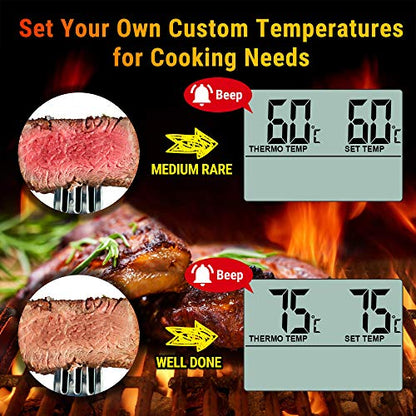 Termometru digital carne TP16B ThermoPro cu sonda inox lunga si timer