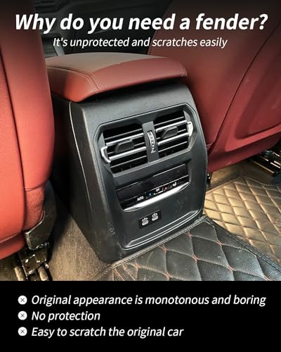 Ornamente grila aer spate G20 BMW, stil carbon, protectie panou AC