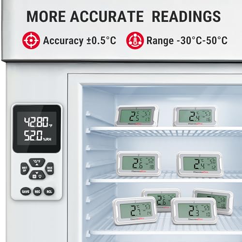 Termometru frigider TP110 ThermoPro, LCD iluminat, waterproof, max/min