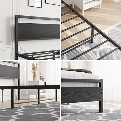 Cadru pat metal 120x200 cu somiera si spatiu depozitare HOJINLINERO