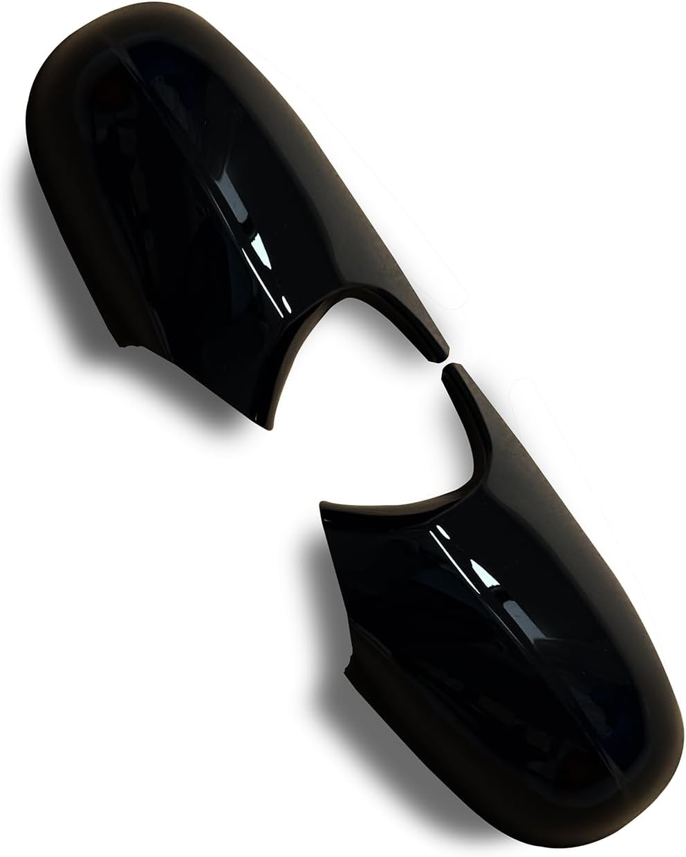 Door Mirror Cover Caps For BMW E81 E87 2008-2011 E90 E91 2009-2011 E92 E93 2010-2013 LCI Facelift Replacement Side Mirror Caps Gloss Black(For 1er E81 E87&3er E90 E91 E92 E93 LCI)