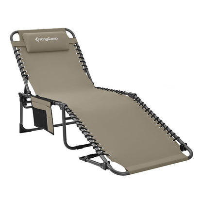 Sezlong KingCamp Berlin Classic Comfort Lounge 5 trepte, bej