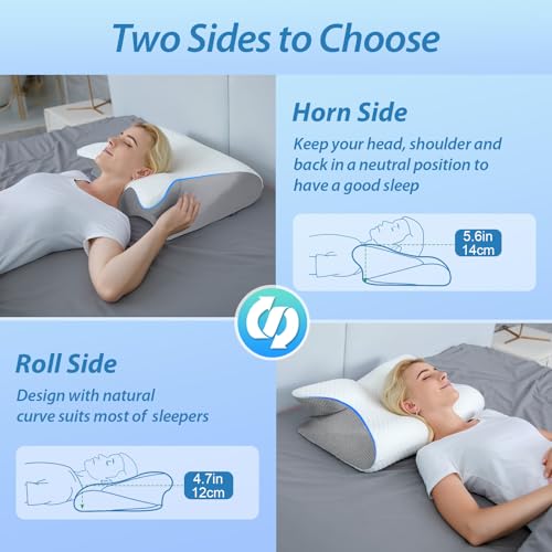 Perna ergonomica 2 in 1 Memory Foam HOMCA, suport gat/umeri, 60x40