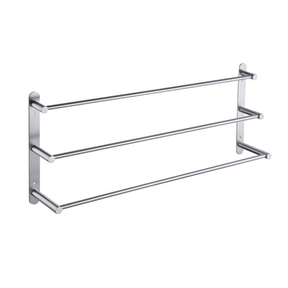 Suport prosoape KES BTH202S75-2 inox 3 niveluri 75 cm perete