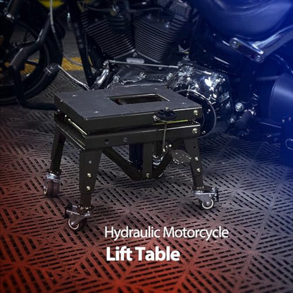Cric foarfeca moto/ATV VIVOHOME 160kg, hidraulic, 4 roti stabile