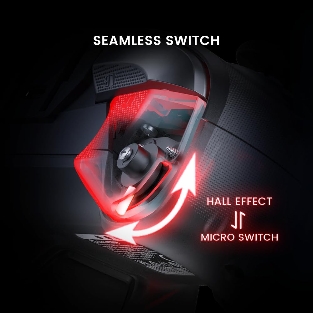 GameSir Cyclone 2 Wireless Controller - 1000Hz Polling Rate, TMR Joysticks, Hall/Micro 2-in-1 Triggers for PC/Switch/Android/iOS, PC Gaming Controller with Charging Dock (Black)